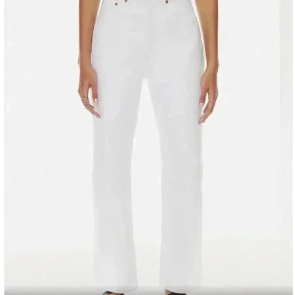 Aritzia Denim Forum White Jeans sz 25 High Rise Loose Mom 90s $110 Women's - Picture 1 of 6